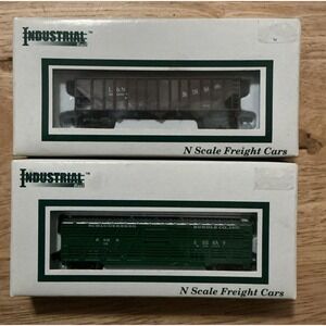 Industrial Rail N Scale Freight Cars, L&N Hopper And Schluderberg Kurdle Car